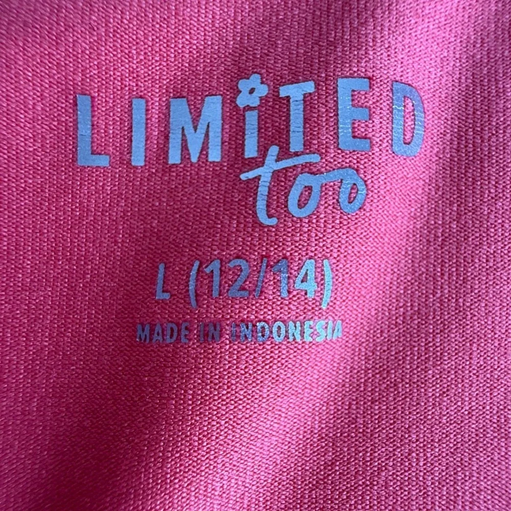 Limited‎ Too Girls Sporty Tennis Summer Dress L 12-14 Coral Biker Shorts Lined